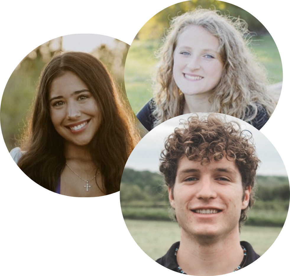 Images of Seton Teaching Fellows serving in schools and local communities, living in intentional faith-based housing, and participating in prayer, teaching, and service activities that support students and families in underserved areas.